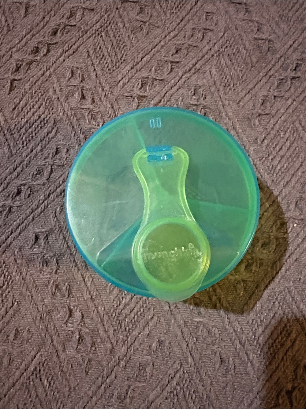Munchkin Powdered Baby Formula container with three compartments for traveling